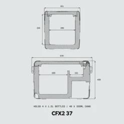 Dometic CFX2 37 Compressor Koelbox - 37 Liter -Bo-Camp Winkel 07 0703 070327 070327002 9620015888 121853