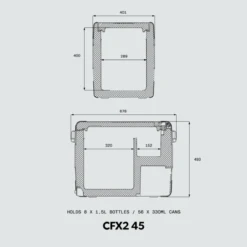 Dometic CFX2 45 Compressor Koelbox - 45 Liter -Bo-Camp Winkel 07 0703 070327 070327003 9620015887 121854