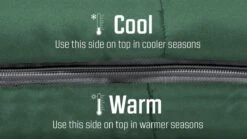 Outwell Contour Lux Slaapzak XL - Groen -Bo-Camp Winkel 1069 1900 5709388112651 contour lux xl groen feature photo3