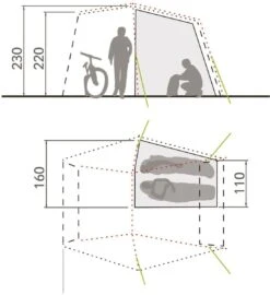 Vaude Drive Van Binnentent Bustent - Zand -Bo-Camp Winkel 1900 1767 drive van innertent 1