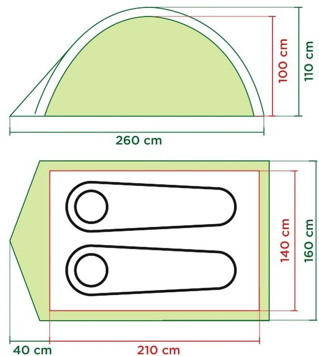 Coleman Darwin 2 Koepeltent - 2 Persoons 4 Coleman Darwin 2 Koepeltent - 2 Persoons - Afbeelding 2