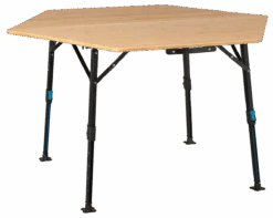 Defa 6-hoekige Bamboe Tafel - 120 X 104 Cm