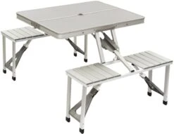 Bo-Camp 136 X 85 Inklapbare Picknicktafel - Aluminium