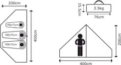 Bo-Camp Urban Outdoor Streeterville Binnentent - 3 Personen 25 Bo-Camp Urban Outdoor Streeterville Binnentent - 3 Personen -Bo-Camp Winkel 900 1654 4472510 14