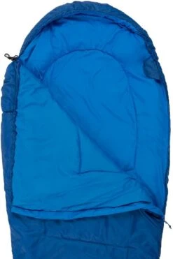 Highlander Sleepline 350 Mummy Slaapzak - Blauw -Bo-Camp Winkel 900 900 sb232 db open