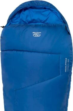 Highlander Sleepline 350 Mummy Slaapzak - Blauw -Bo-Camp Winkel 900 900 sb232 db top