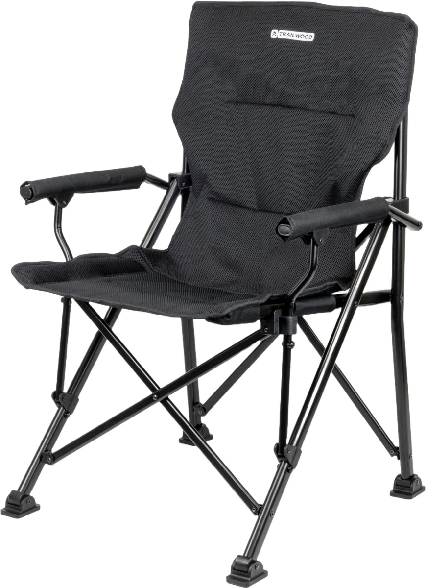 Trailwood Ranger Vouwstoel Camping - Zwart 3 Trailwood Ranger Vouwstoel Camping - Zwart