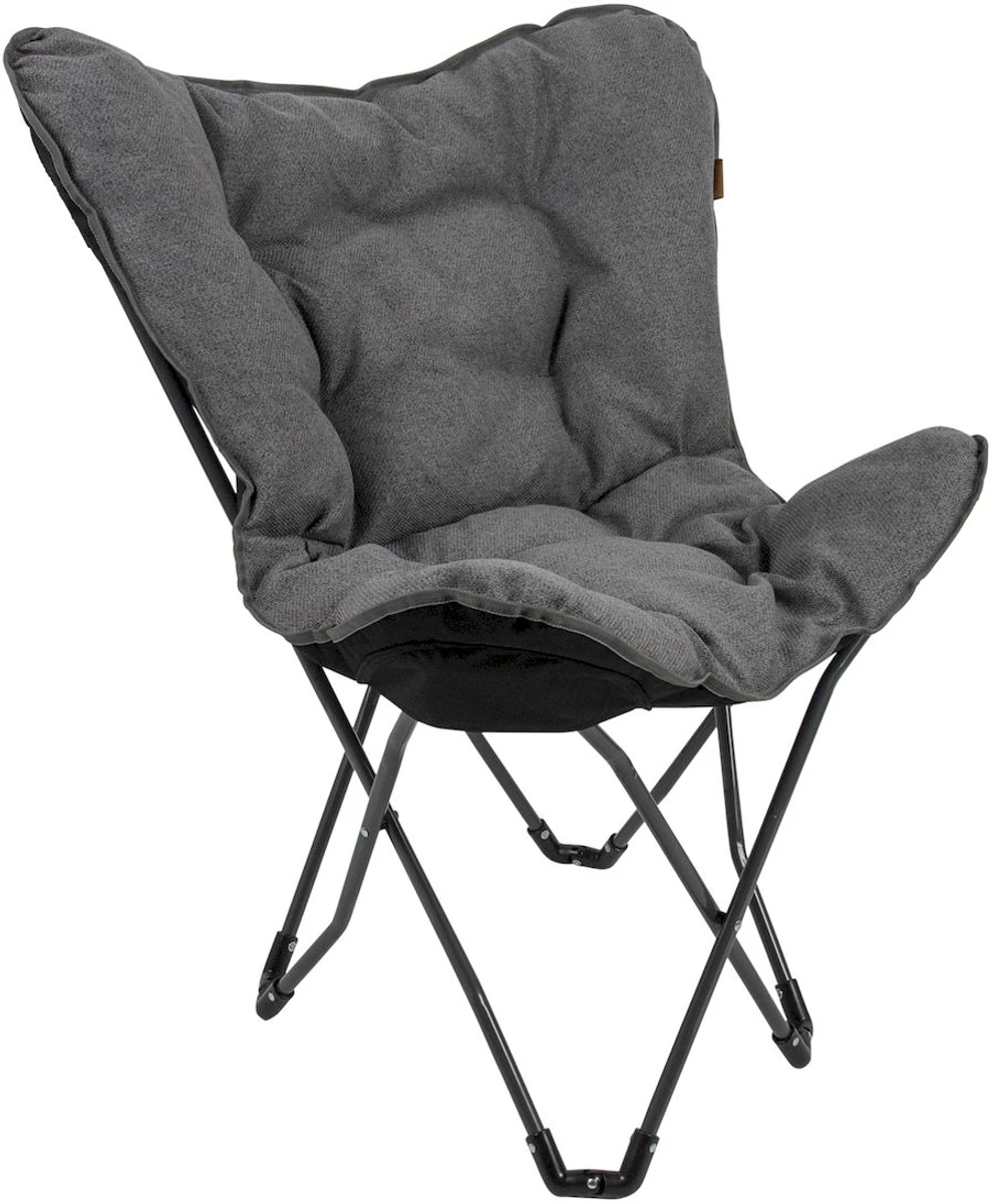 Bo-Camp Urban Outdoor Grainger Vlinderstoel - Antraciet 3 Bo-Camp Urban Outdoor Grainger Vlinderstoel - Antraciet